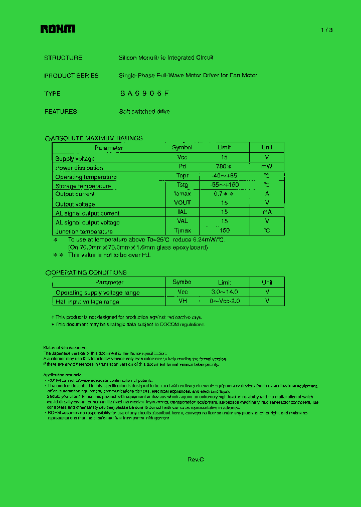 BA6906F_218156.PDF Datasheet