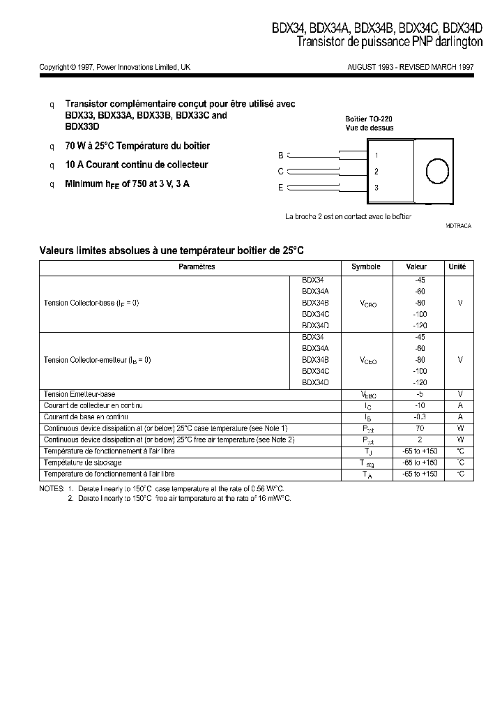 BDX34_216278.PDF Datasheet