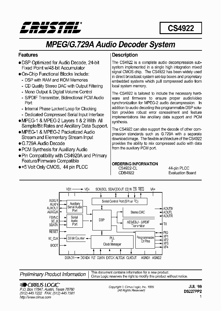 CS4922_218558.PDF Datasheet