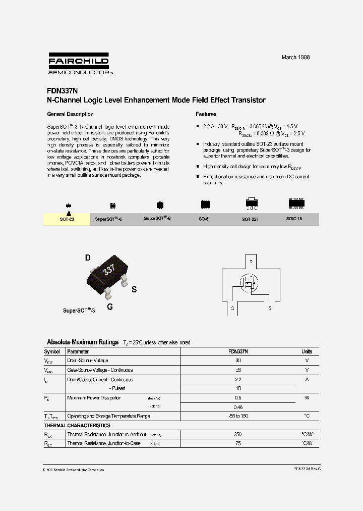 FDN337N_239576.PDF Datasheet