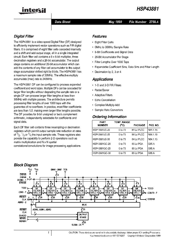HSP43881_248559.PDF Datasheet