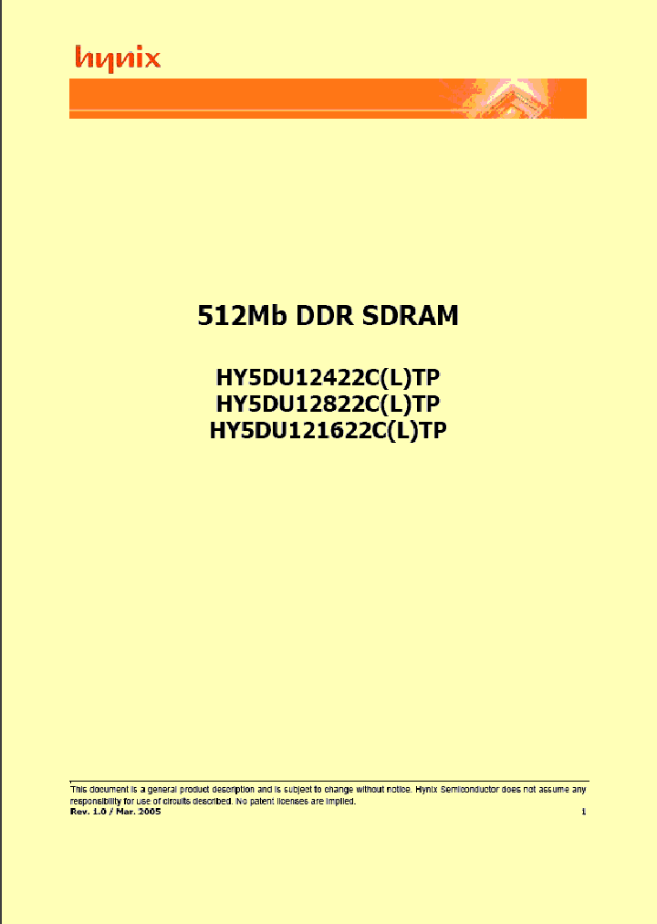 HY5DU121622C_231738.PDF Datasheet