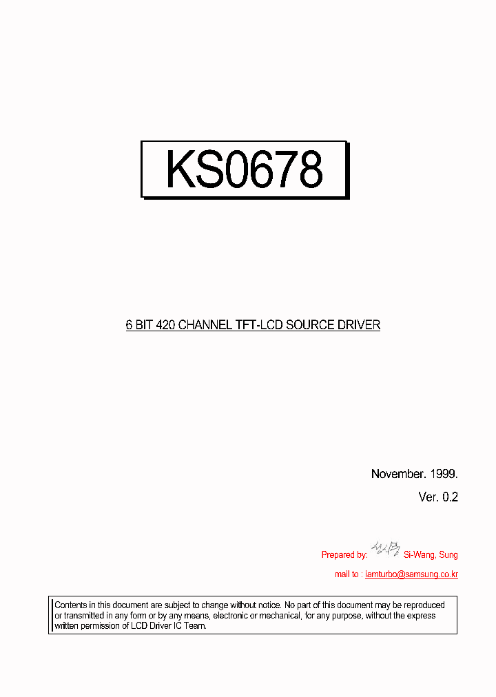 KS0678_204463.PDF Datasheet