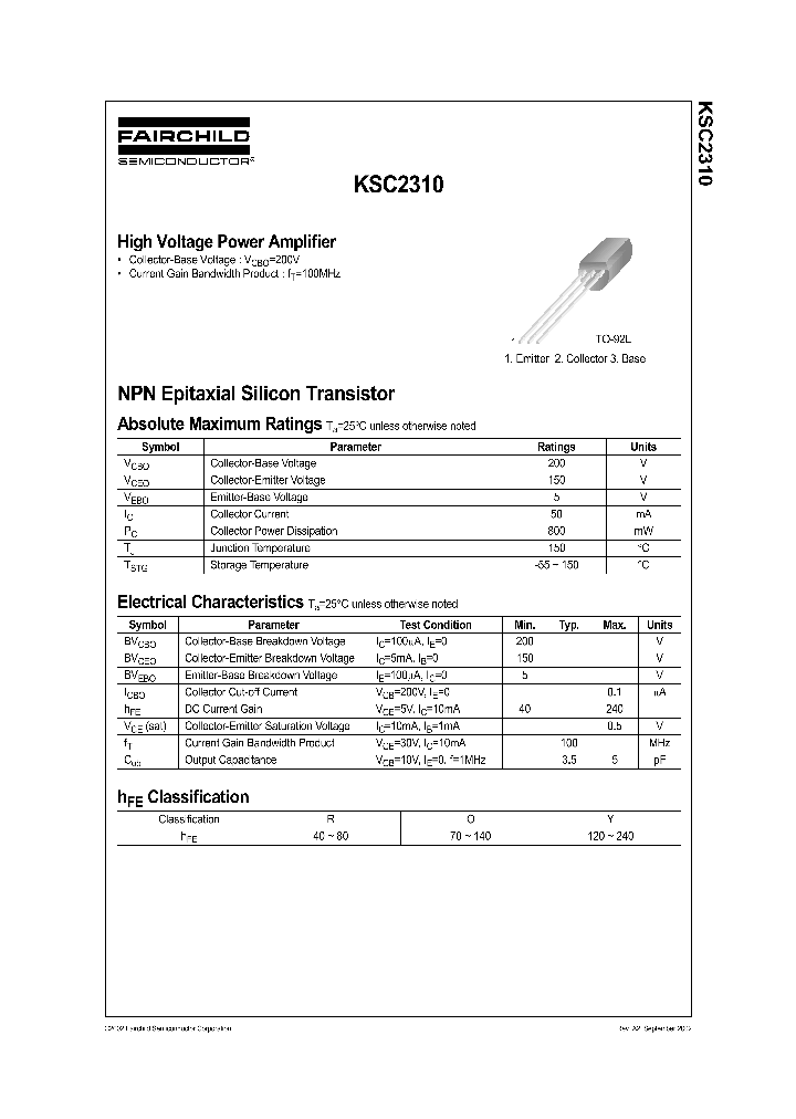 KSC2310_260575.PDF Datasheet