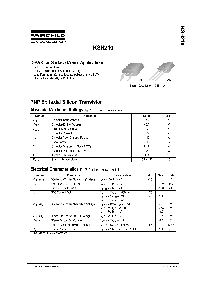 KSH210_240133.PDF Datasheet