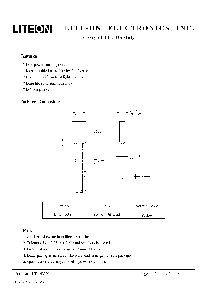 LTL-433Y_215366.PDF Datasheet