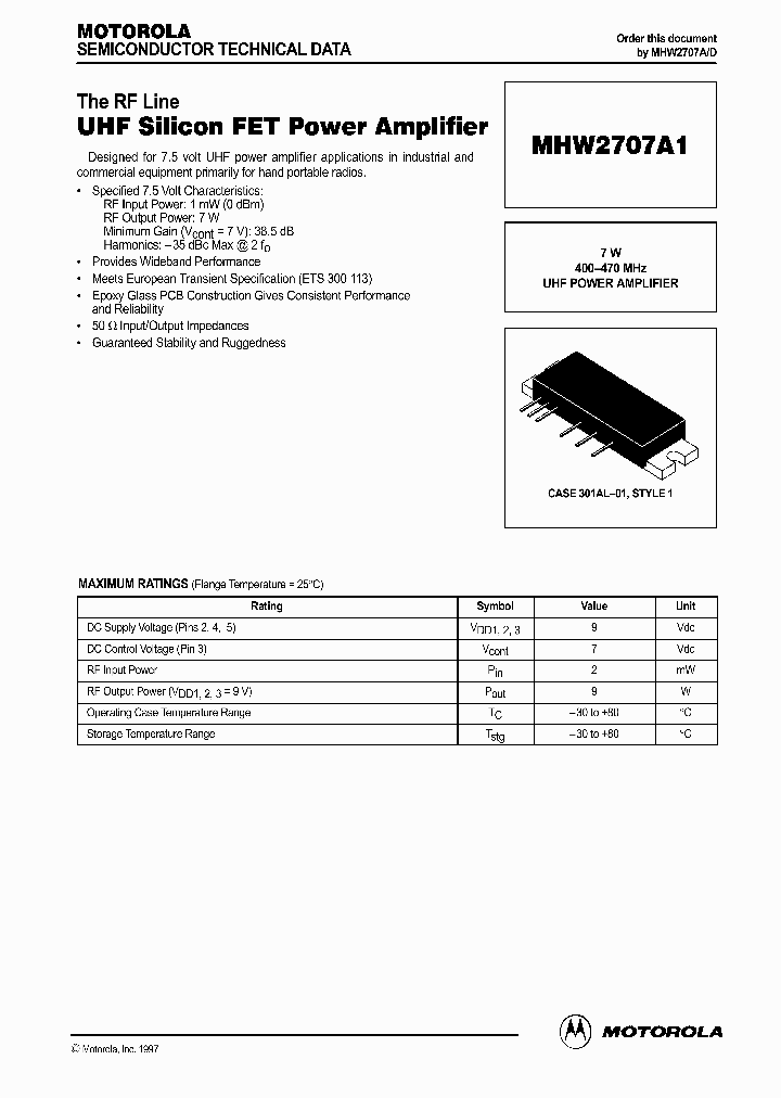 MHW2707A1_250951.PDF Datasheet