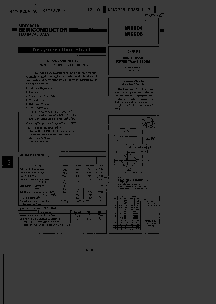 MJ8504_233690.PDF Datasheet