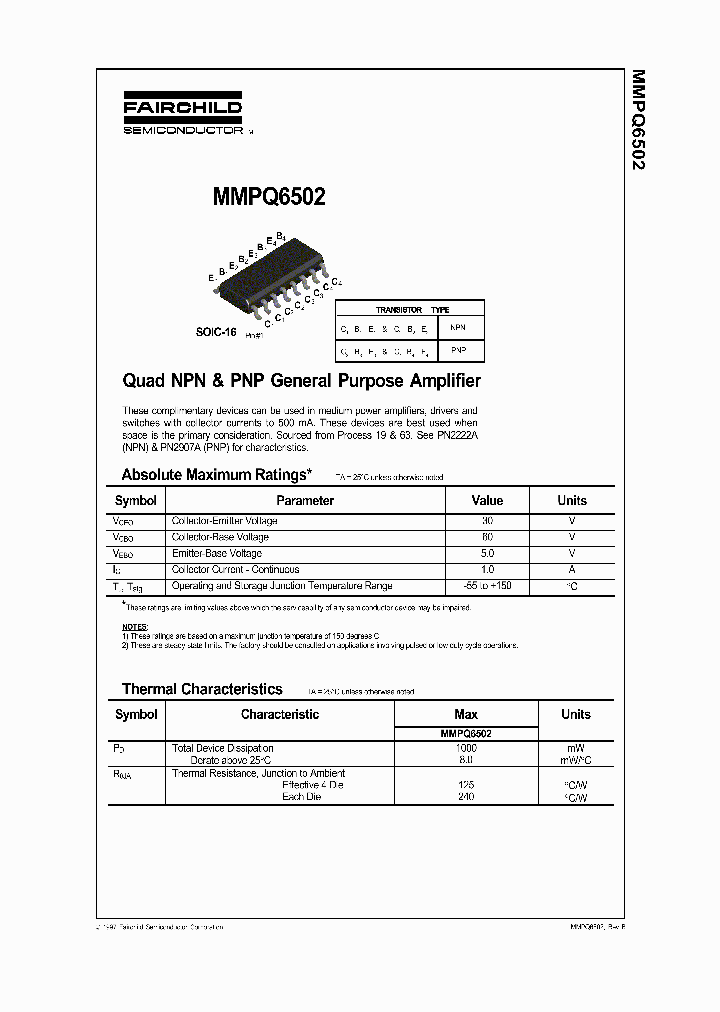 MMPQ6502_250586.PDF Datasheet