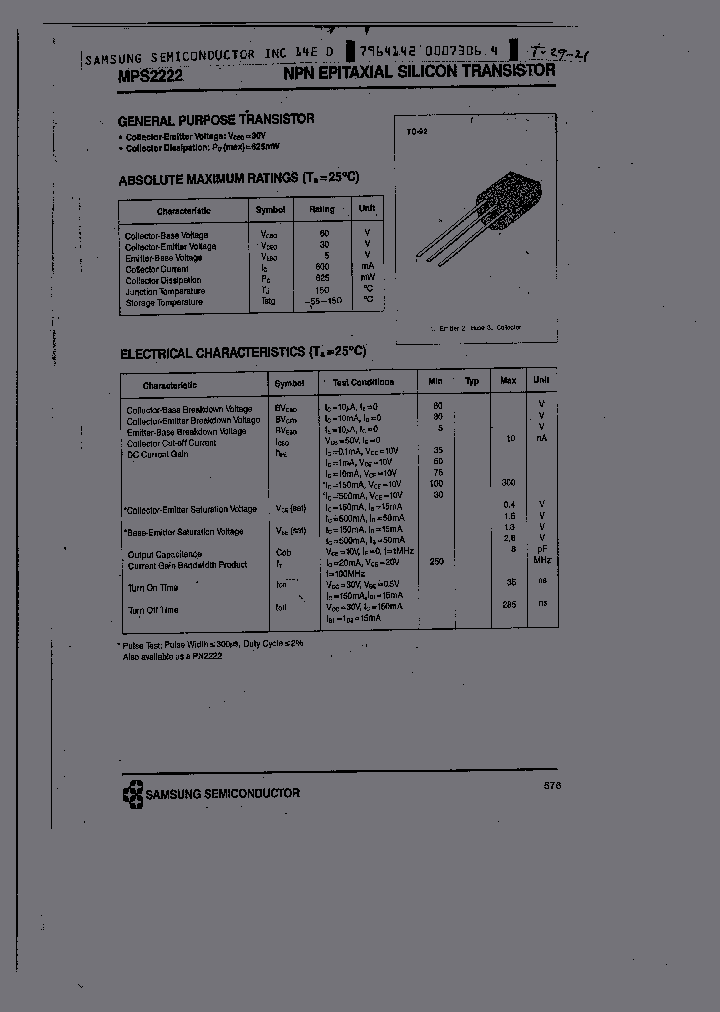 MPS2222_247863.PDF Datasheet