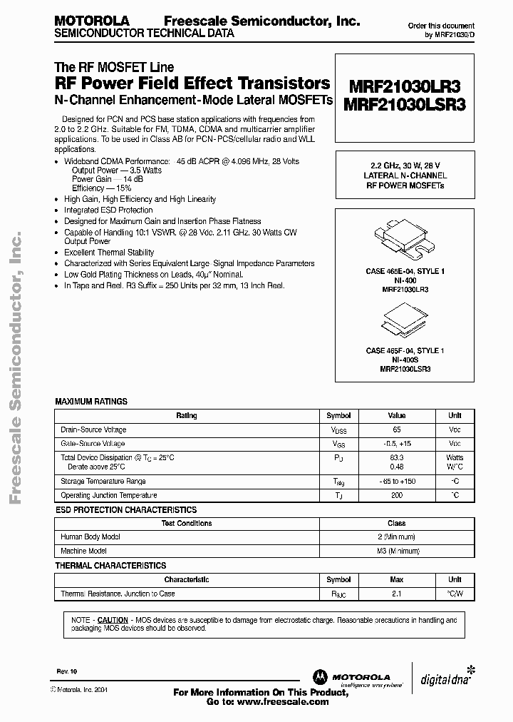 MRF21030LR3_220163.PDF Datasheet