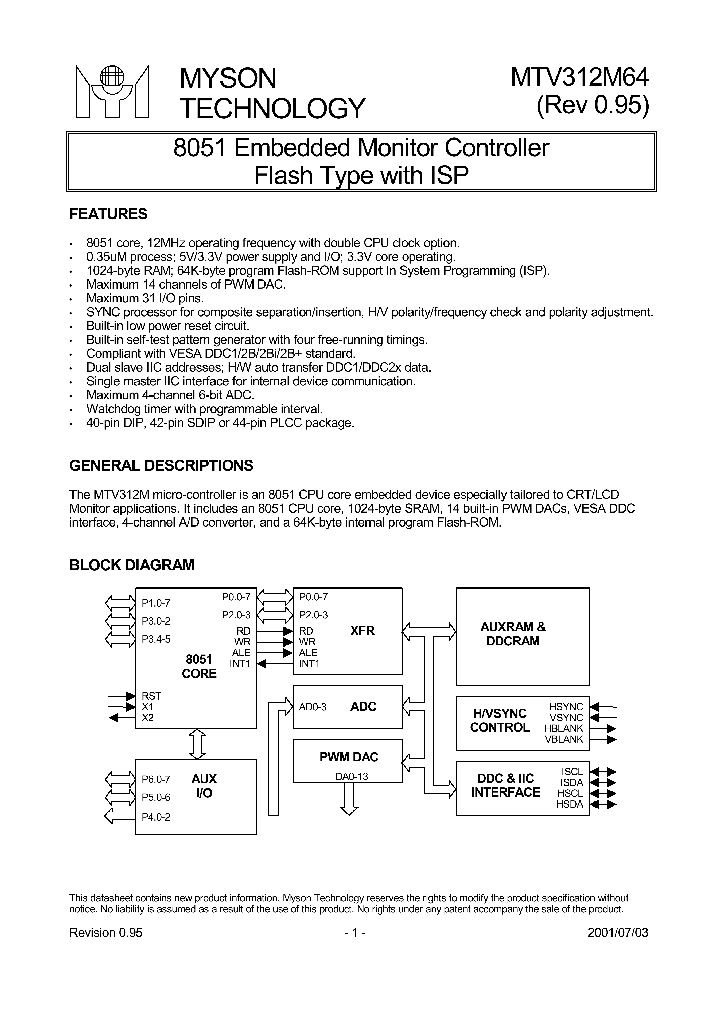 MTV312M64_253216.PDF Datasheet