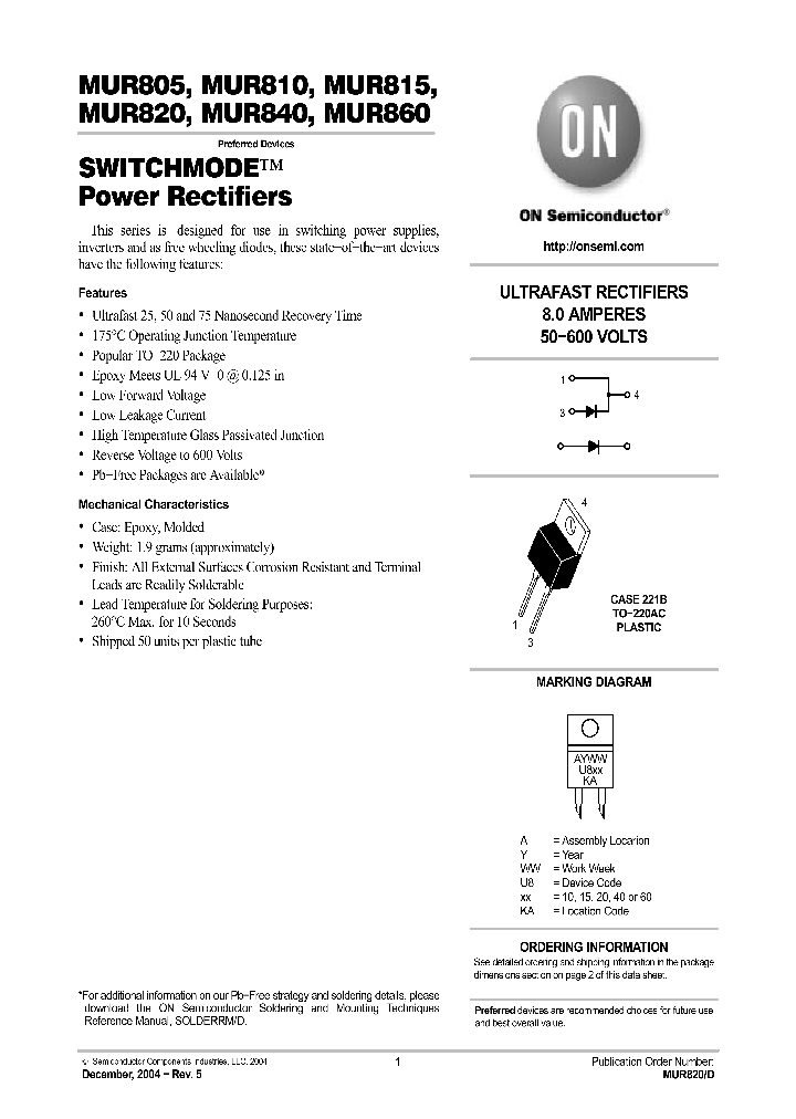 MUR810_257346.PDF Datasheet