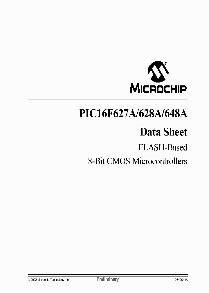 PIC16F62_240476.PDF Datasheet