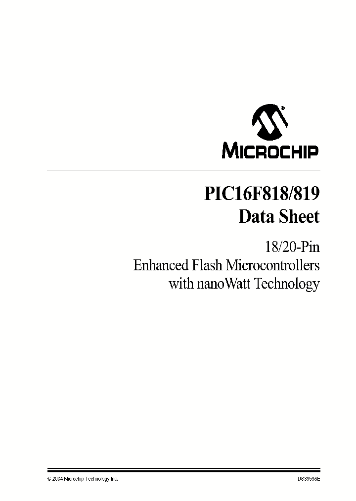 PIC16F818_246484.PDF Datasheet