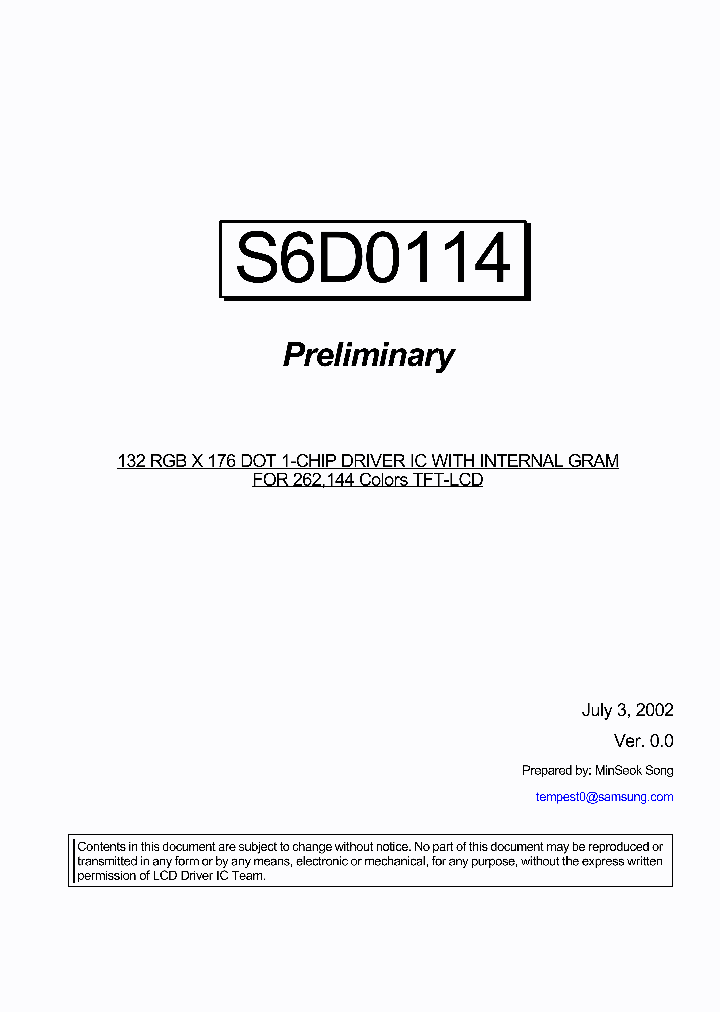 S6D0114_263143.PDF Datasheet