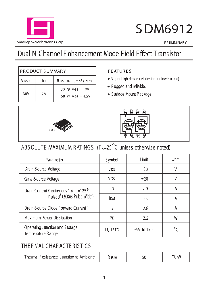 SDM6912_237641.PDF Datasheet