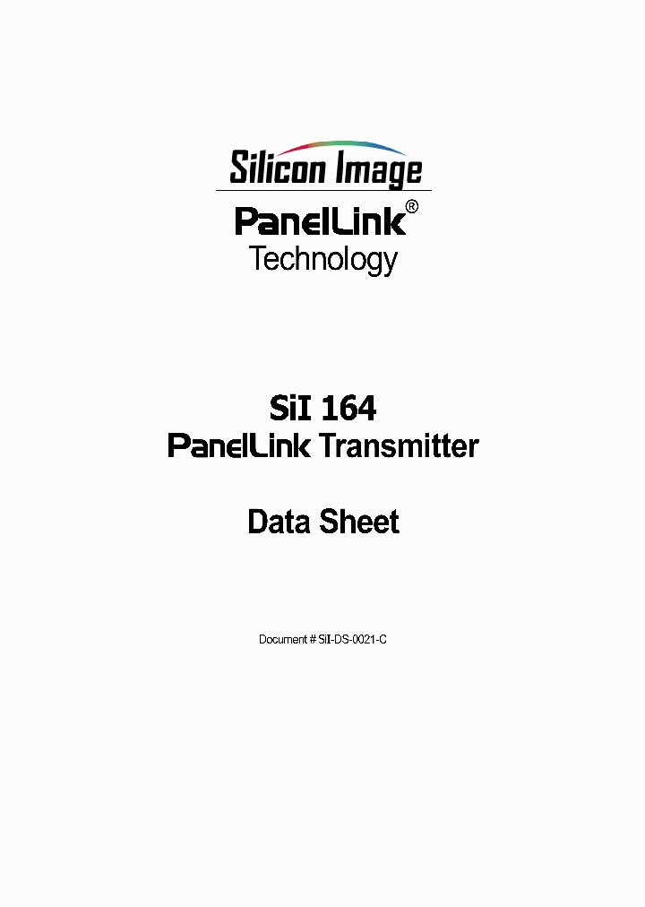 SII164_205313.PDF Datasheet