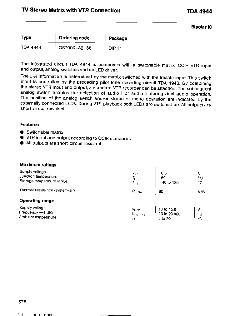 TDA4944_235701.PDF Datasheet