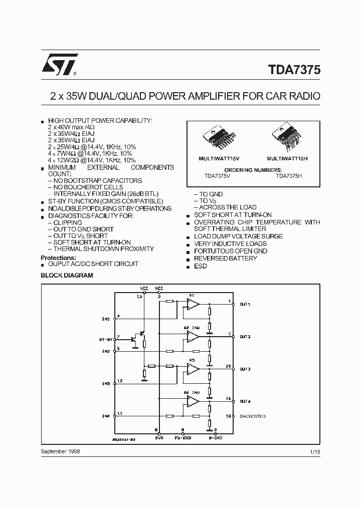 TDA7375H_216322.PDF Datasheet