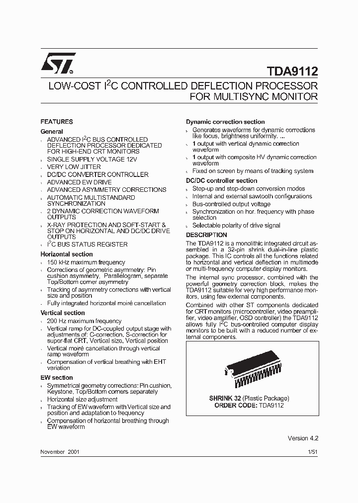 TDA9112_184806.PDF Datasheet