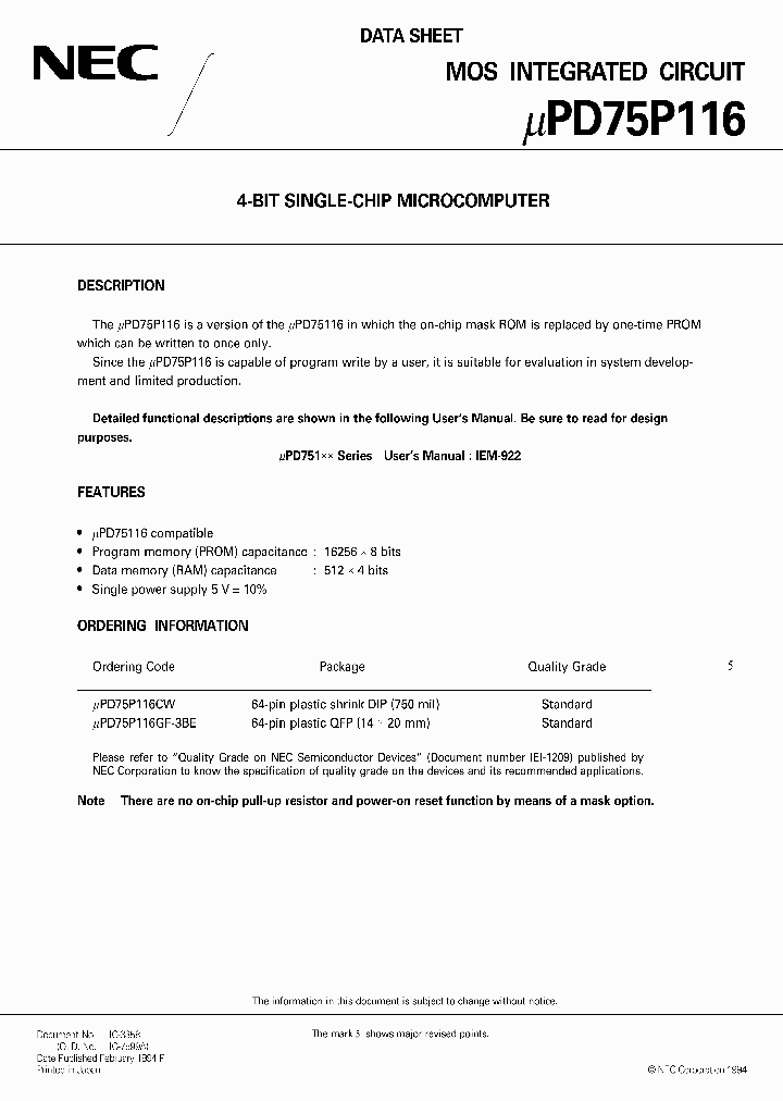 UPD75P116GF-3BE_253231.PDF Datasheet