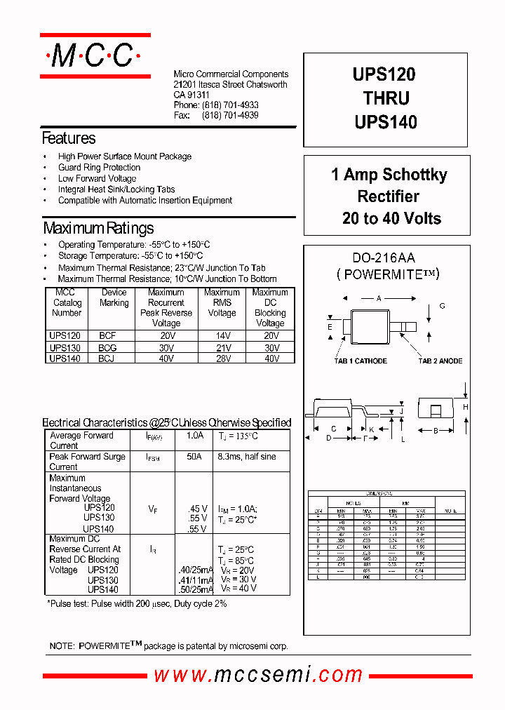 UPS120_249001.PDF Datasheet