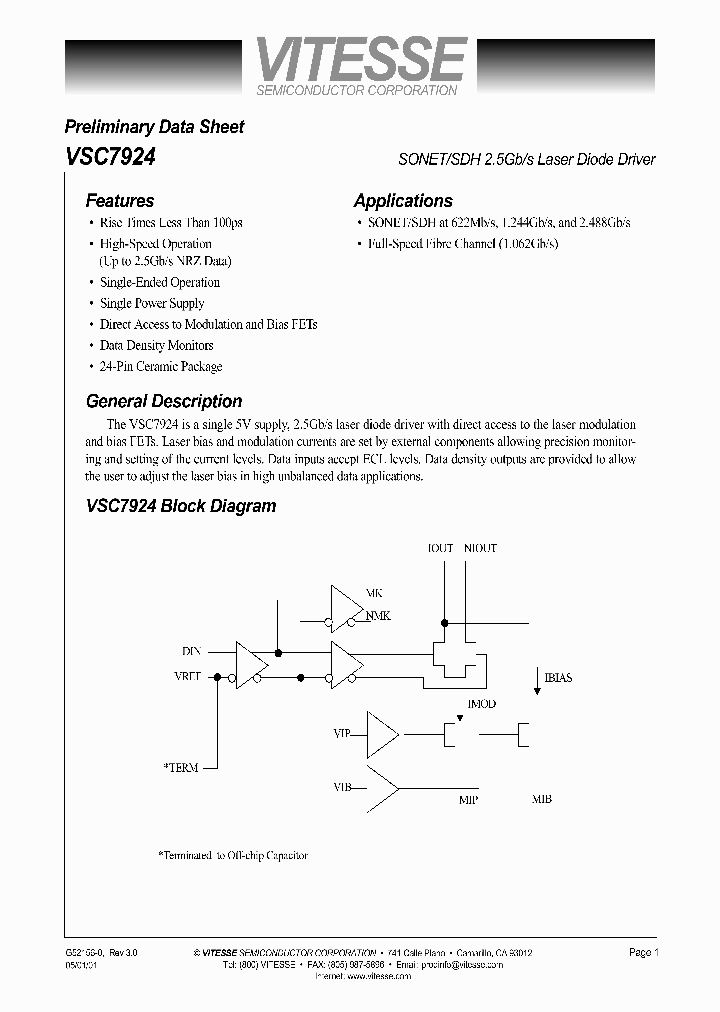 VSC7924KF_261085.PDF Datasheet