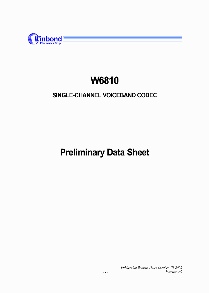W6810_262761.PDF Datasheet