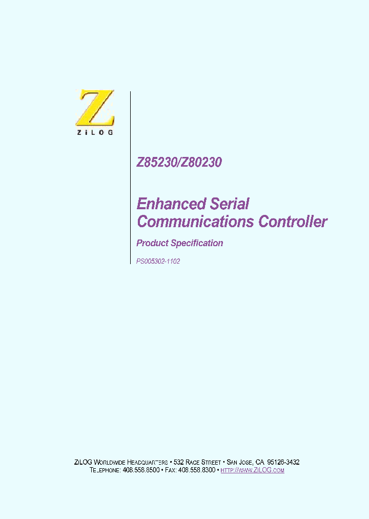 Z8523010PEC_258902.PDF Datasheet