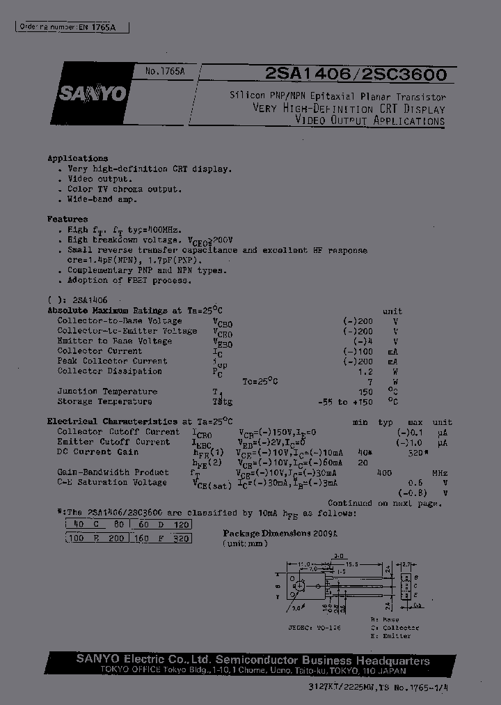 2SC3600_230975.PDF Datasheet