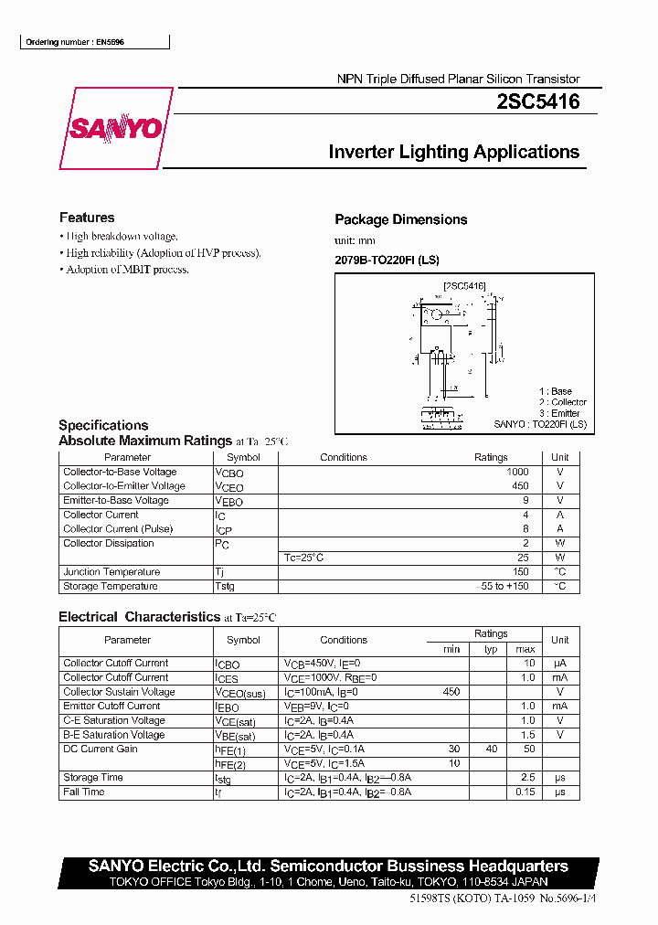 2SC5416_232690.PDF Datasheet