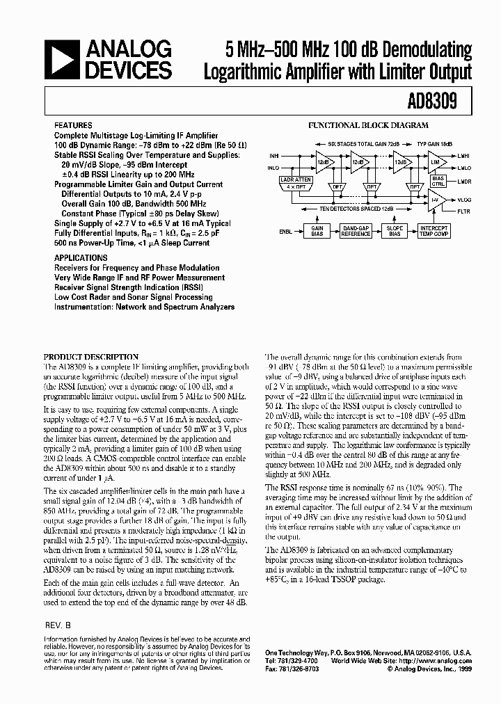 AD8309ARU_214116.PDF Datasheet