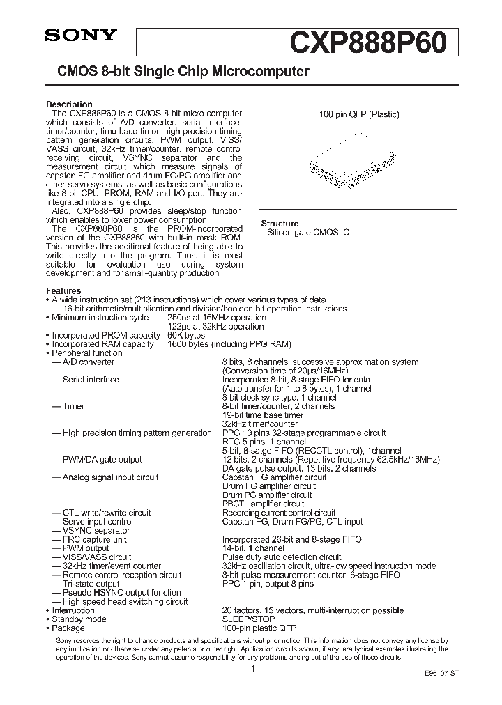 CXP888P60_222686.PDF Datasheet