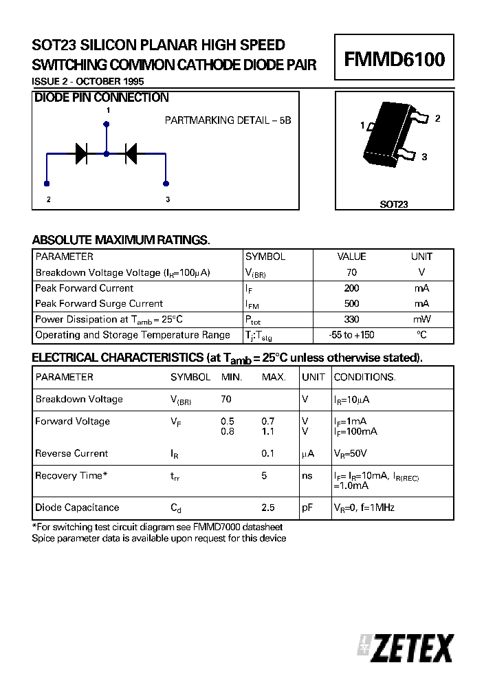 FMMD6100_248130.PDF Datasheet