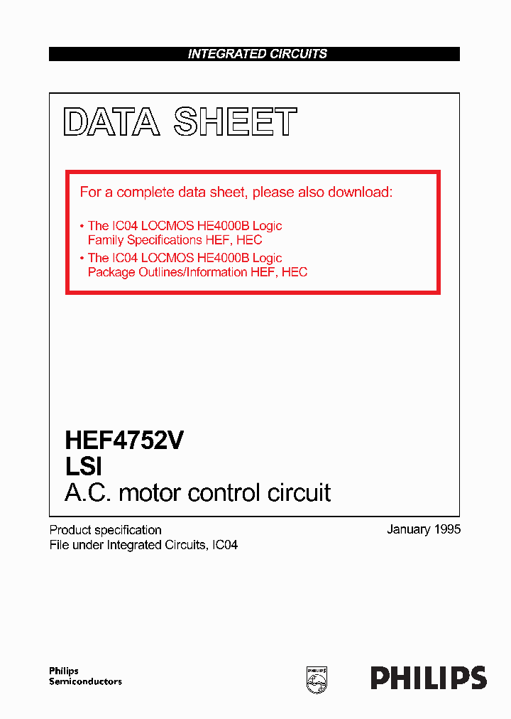 HEF4752V_234597.PDF Datasheet