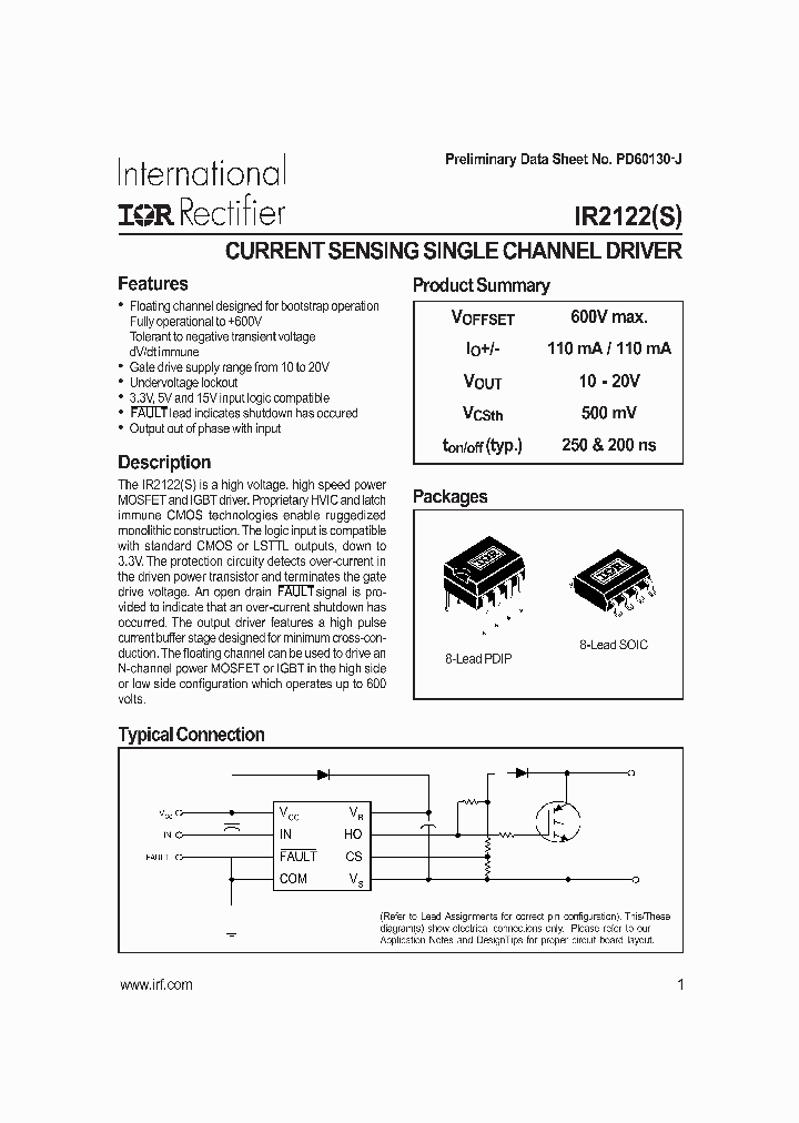 IR2122S_242957.PDF Datasheet