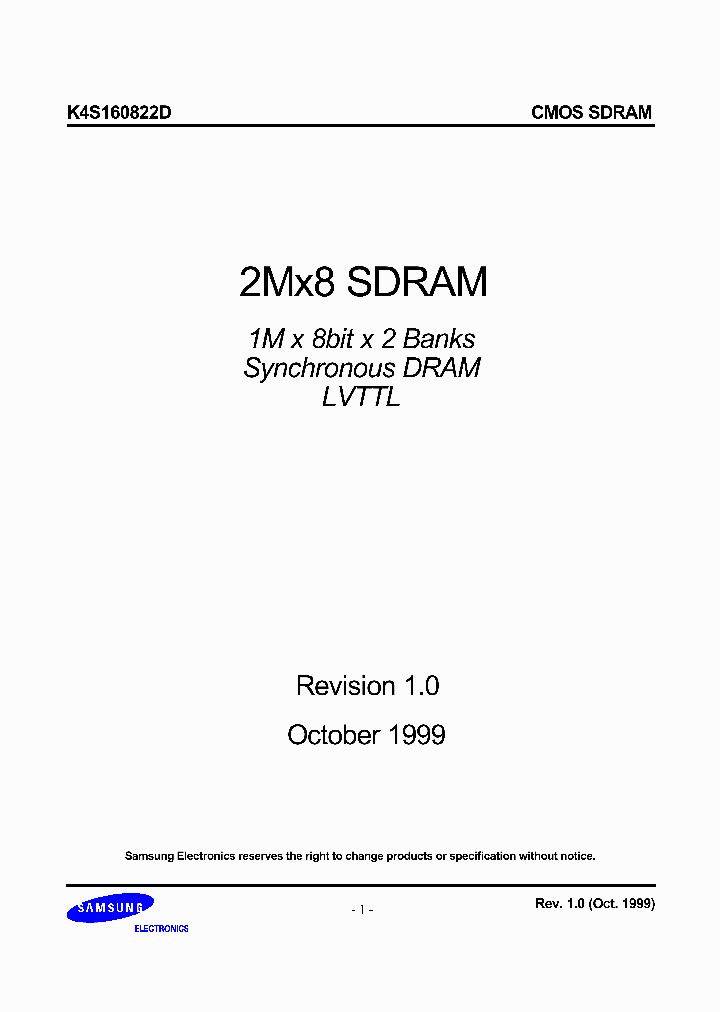 K4S160822D_212946.PDF Datasheet