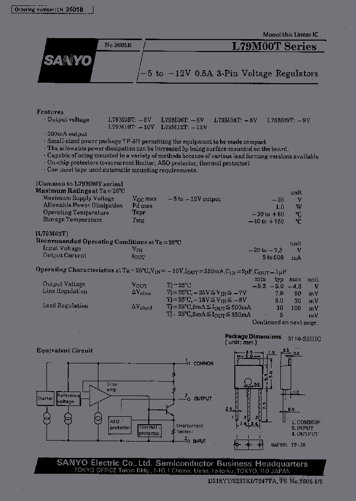 L79M05_27760.PDF Datasheet