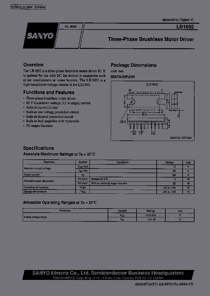 LB1692_232696.PDF Datasheet