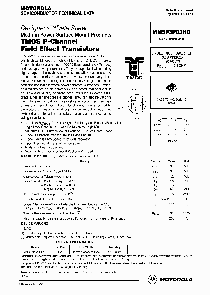 MMSF3P03HD_220824.PDF Datasheet