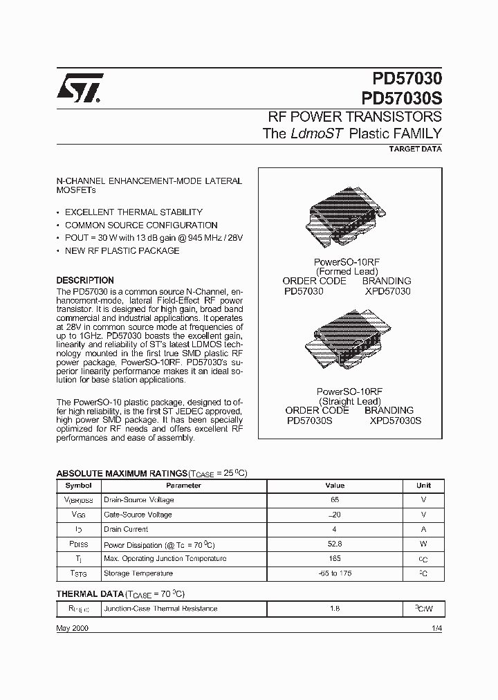PD57030_234610.PDF Datasheet