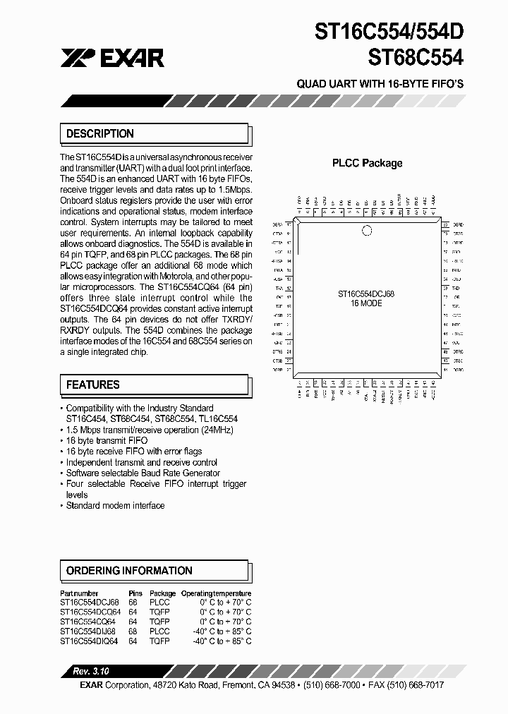 ST16C554DC_162779.PDF Datasheet