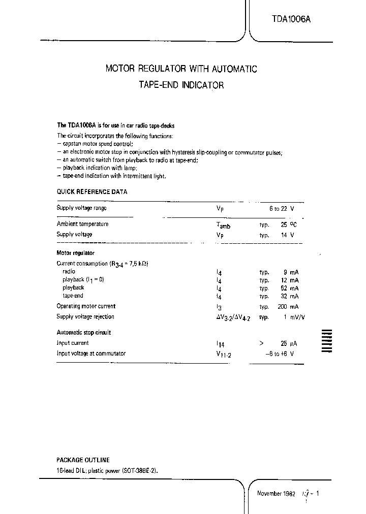 TDA1006A_171604.PDF Datasheet