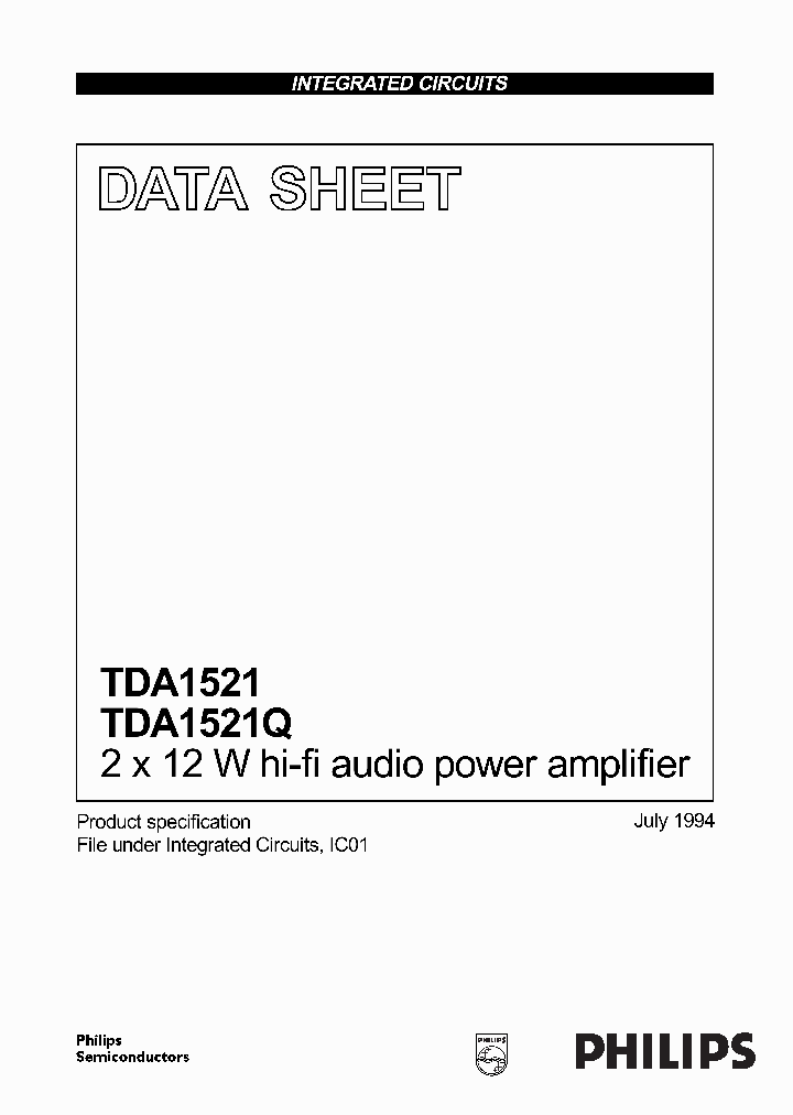 TDA1521_299417.PDF Datasheet