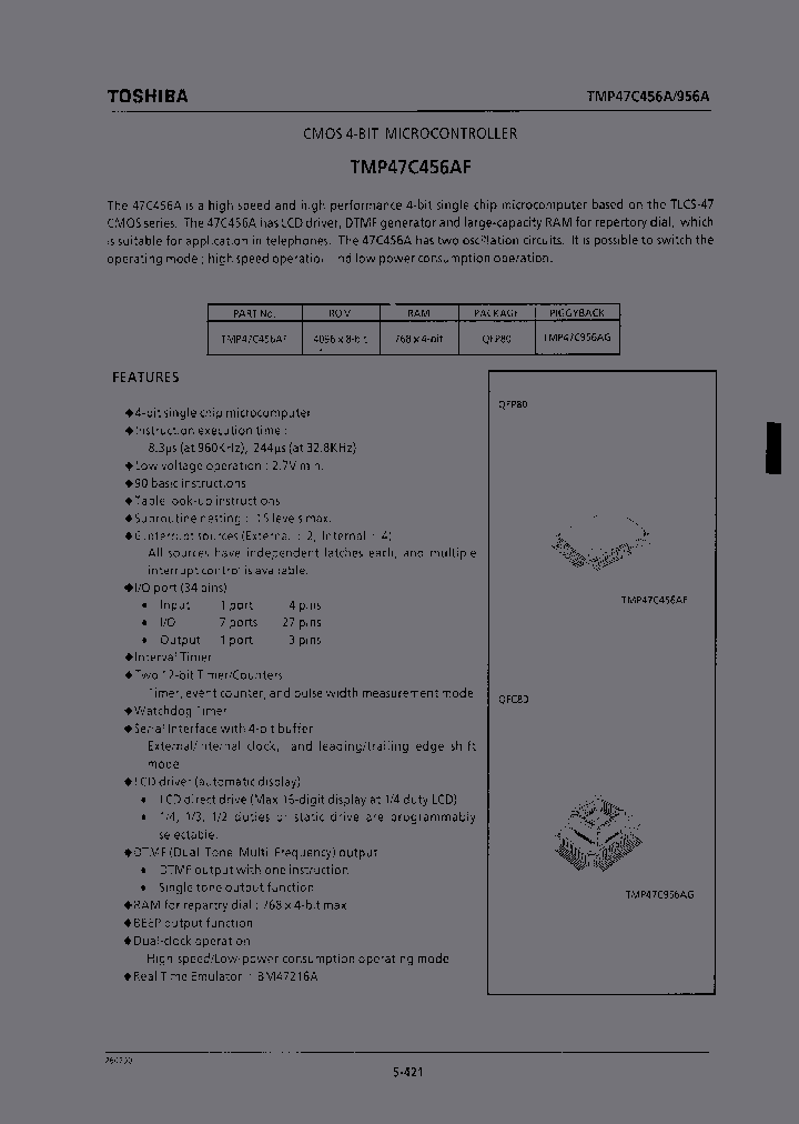 TMP47C454_37334.PDF Datasheet