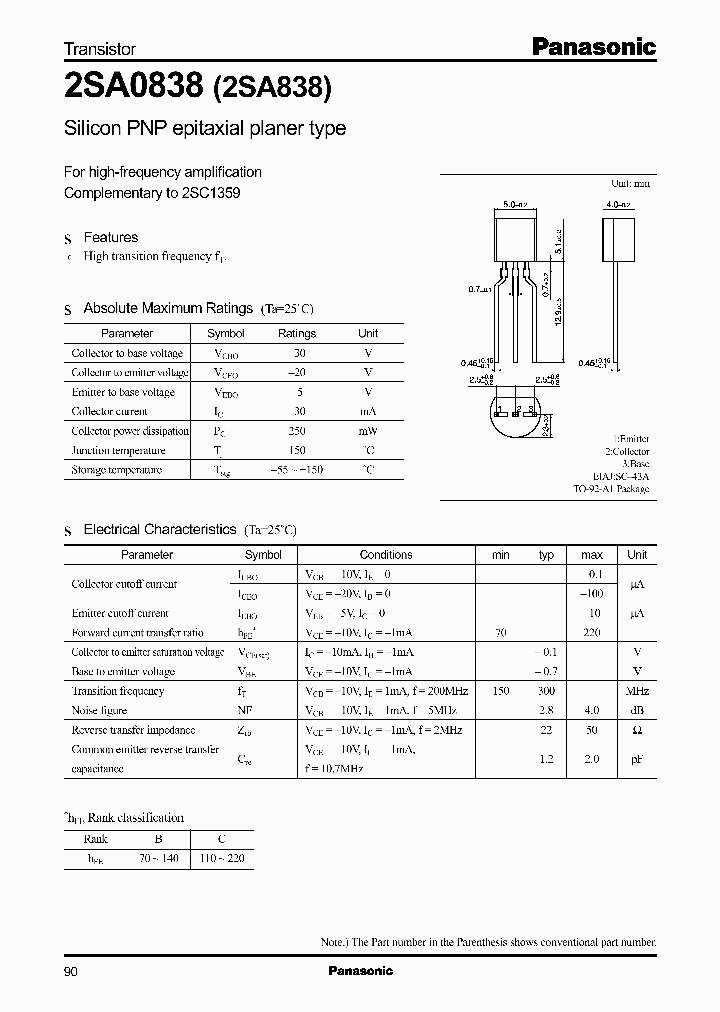 2SA0838_339452.PDF Datasheet