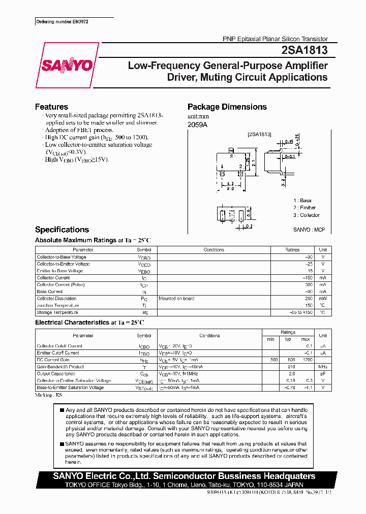 2SA1813_341092.PDF Datasheet