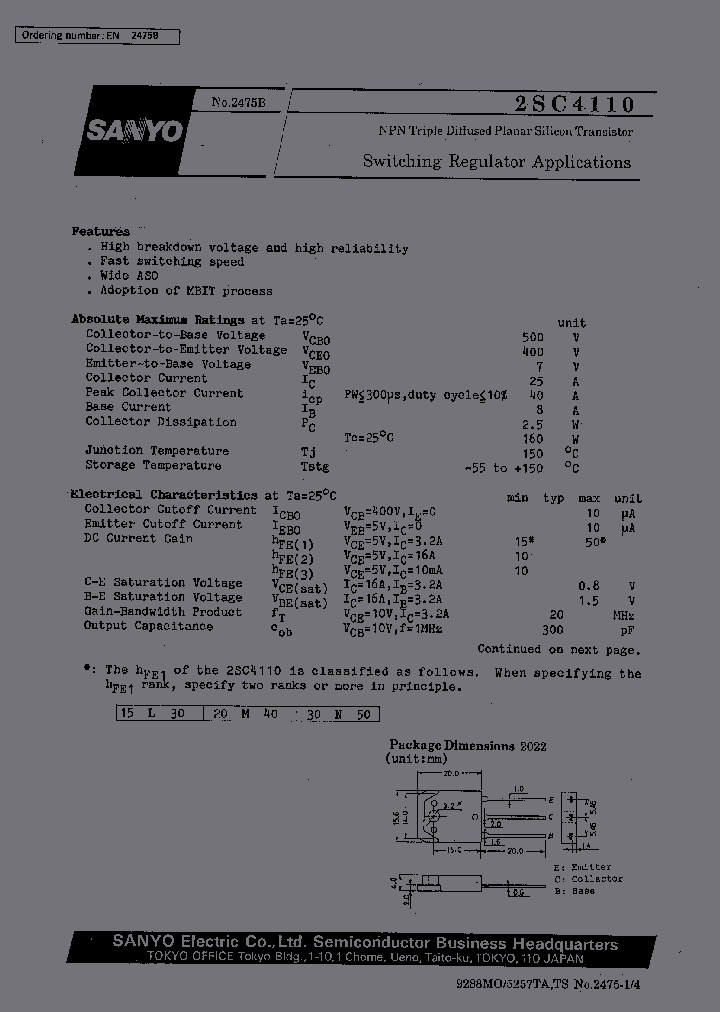 2SC4110_336605.PDF Datasheet