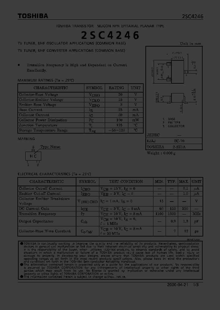 2SC4246_342873.PDF Datasheet